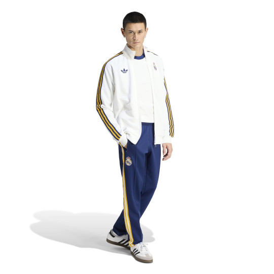 adidas Real Madrid Originals Tracksuit White Dark Blue Light Orange