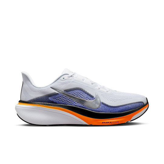 Nike Air Zoom Pegasus 42 Hardloopschoenen Wit Zilver Oranje Donkerpaars