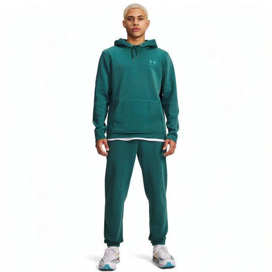 Under Armour Icon Fleece Joggingpak Hooded Full-Zip Donkergroen