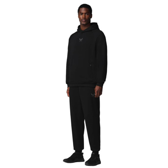 Castore Adapt Lifestyle Joggingpak Hooded Zwart Donkergrijs