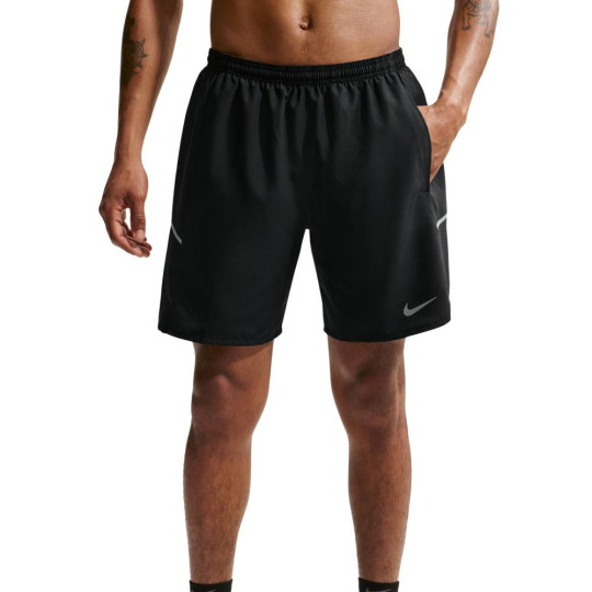 Nike 7"Brief-Lined Miler Trainingsbroekje Zwart Zilver