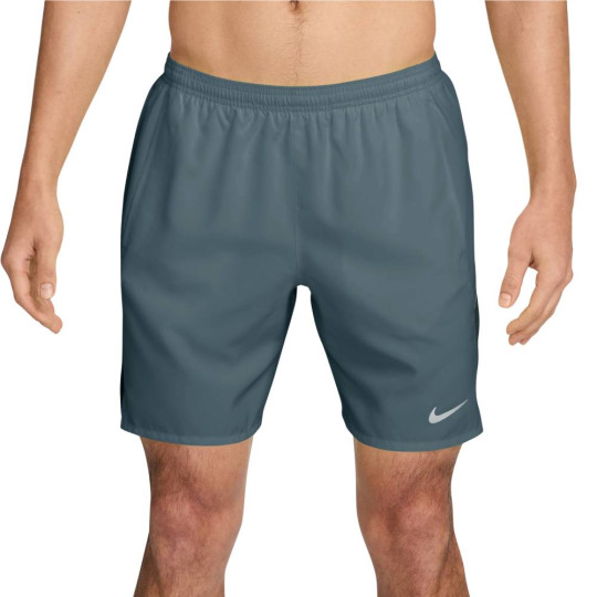 Nike 7" Brief-Lined Miler Training Short Grey Green Silver