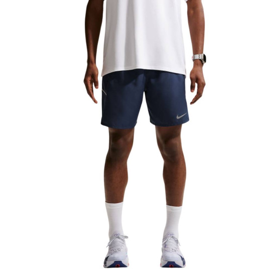 Nike 7" Brief-Lined Miler Training Short Dark Blue Silver