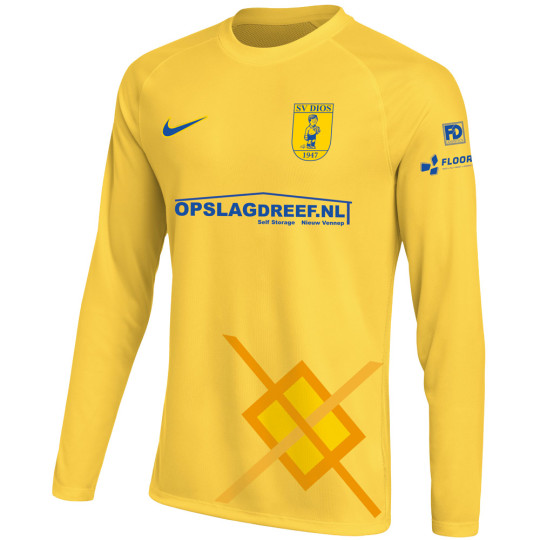 SV DIOS Thuisshirt Lange Mouwen Senior Geel Blauw