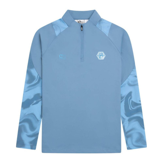 Cruyff Defense Trainingstrui 1/4-Zip Kids Blauw Lichtblauw