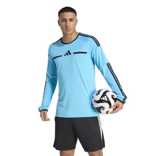 adidas REF 26 Scheidsrechtersshirt Lange Mouwen Blauw Zwart