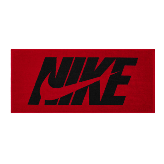 Nike Jacquard Graphic Medium Red Black Hand Towel