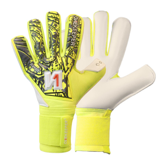 Onekeeper Revolt Gants de Gardien de But Enfants Néon Jaune