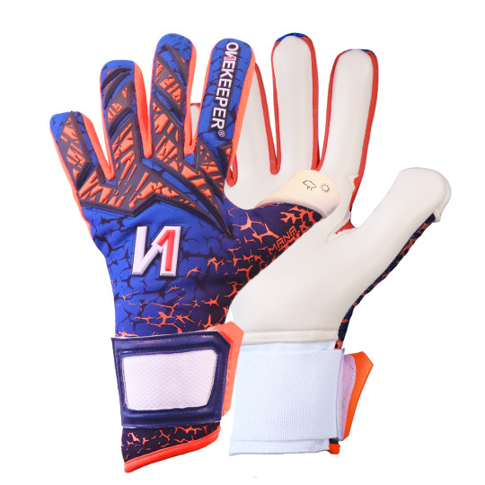 Onekeeper Mana Gants de Gardien de But Enfants Bleu Orange Blanc