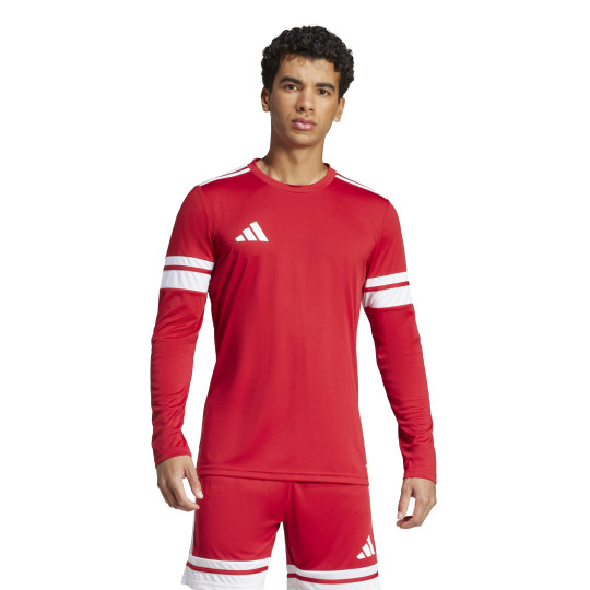 adidas Squadra 25 Voetbalshirt Lange Mouwen Rood Wit