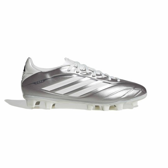 adidas Copa Pure IV Club Gras / Kunstgras Voetbalschoenen (MG) Zilver Wit Donkergrijs