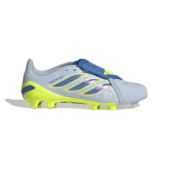 adidas Predator League FT Gazon Naturel Chaussures de Foot (FG) Enfants Bleu Clair Bleu Jaune