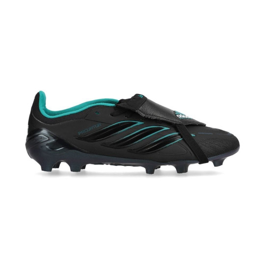 adidas Predator Elite FT EQT Gazon Naturel Chaussures de Foot (FG) Enfants Noir Vert