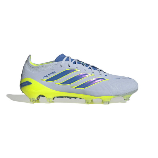 adidas Predator Elite Gras Voetbalschoenen (FG) Lichtblauw Blauw Geel