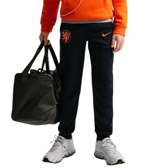 Nike Nederland Club Fleece Joggingbroek 2026-2028 Kids Zwart Oranje