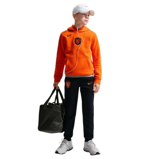 Nike Nederland Club Sportswear Trainingspak Hooded 2026-2028 Kids Oranje Zwart