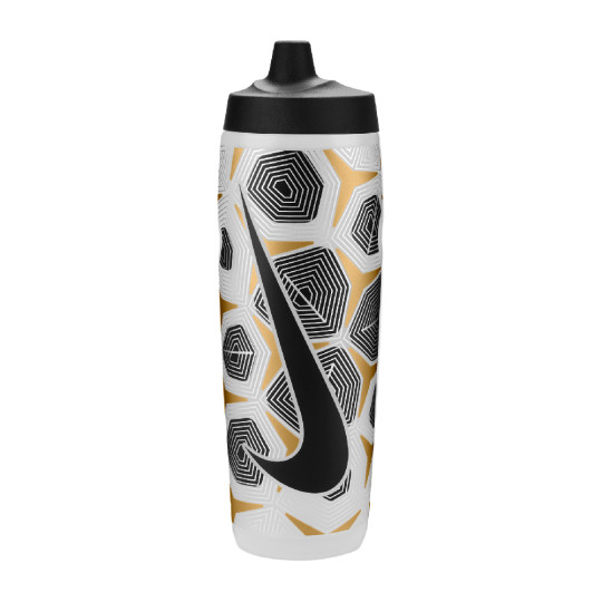Nike Graphic Refuel Bottle 710ML Silver Grey Black Gold