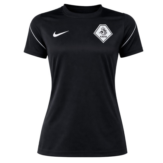 Nike KNVB Scheidsrechters Trainingsshirt 2026-2028 Dames Zwart Wit