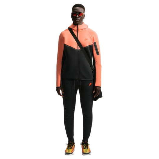 Nike Tech Fleece Sportswear Trainingspak Lichtoranje Zwart Felrood