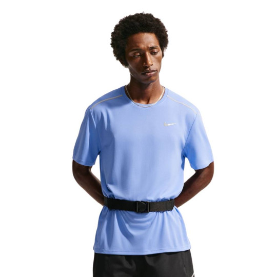 Nike Miler UV Trainingsshirt Blauw Zilver