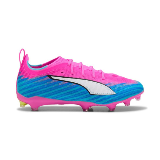 PUMA Ultra 6 Pro Grass/Artificial Grass Football Boots (MG) Kids Hot Pink Blue Yellow
