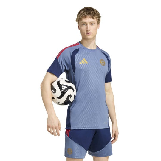 adidas Bayern München Trainingsshirt 2026-2027 Donkerblauw Rood Goud
