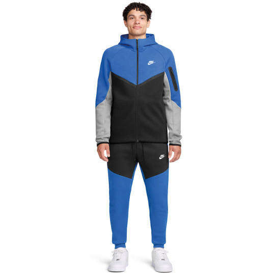 Nike Sportswear Tech Fleece Trainingspak Donkerblauw Zwart Grijs Wit