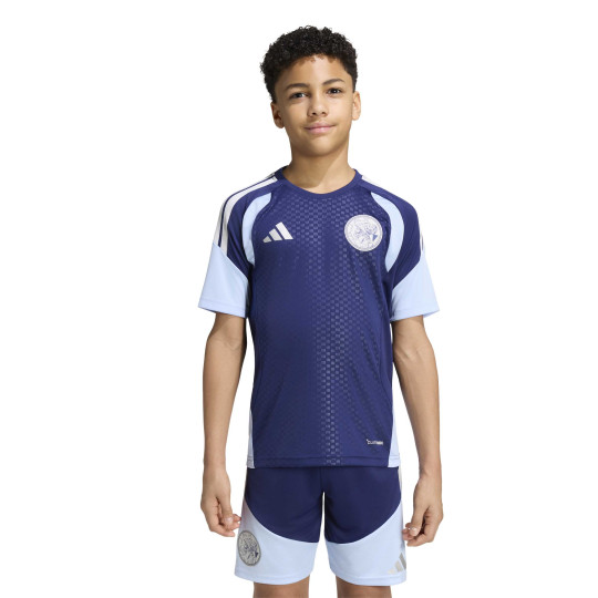 adidas Ajax Training Shirt 2026-2027 Kids Dark Blue Light Blue