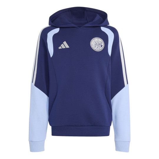 adidas Ajax Hooded Tracksuit 2026-2027 Kids Dark Blue Light Blue