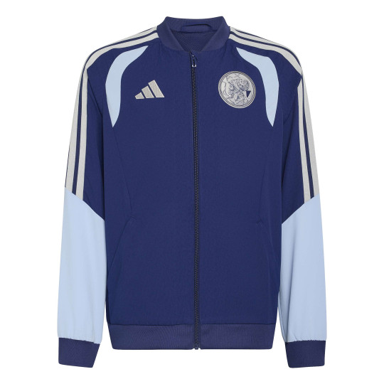 adidas Ajax Presentation Training Jacket 2026-2027 Kids Dark Blue Light Blue