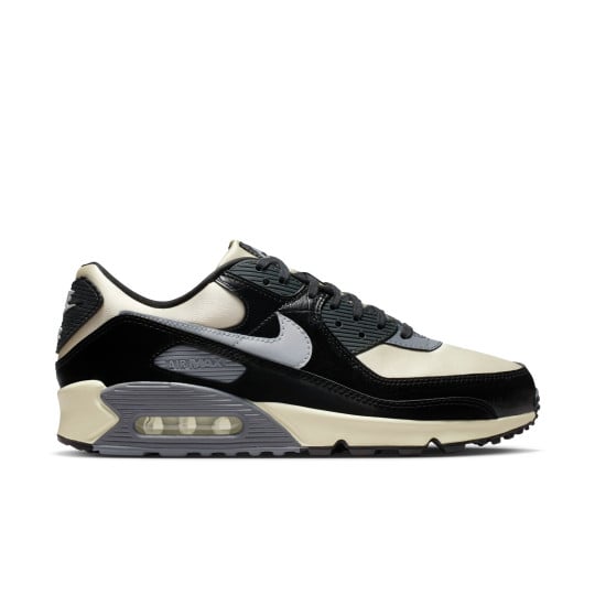 Nike Air Max 90 Sneakers Gebroken Wit Zwart Zilvergrijs