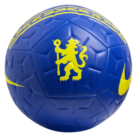 Nike Chelsea Academy Ballon de Foot Taille 5 2026-2027 Bleu Jaune Blanc