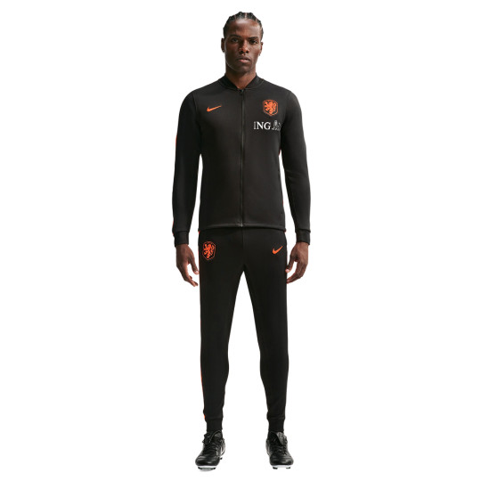 Nike Dutch Team Strike Full-Zip Tracksuit 2026-2028 Black Bright Orange
