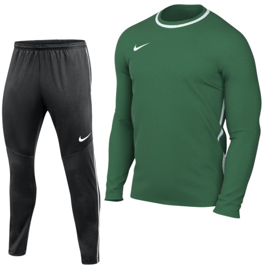 Nike Dri-FIT Park 26 Tracksuit Kids Dark Green Black