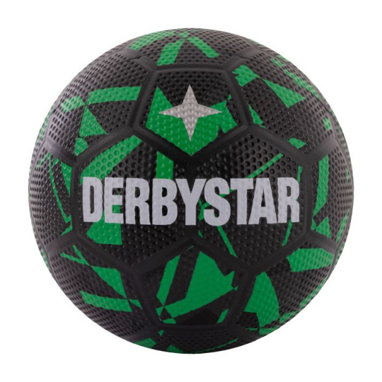 Derbystar Streetball Straatvoetbal Maat 5 Zwart Groen Wit