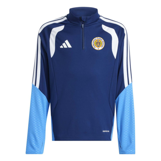 Haut d'entraînement adidas FFK Curaçao 1/4-Zip 2026-2028 pour Enfants, bleu foncé