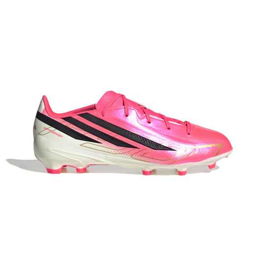 adidas F50 Hyperfast League Gras Football Boots (FG) Kids Hot Pink Black Gold White