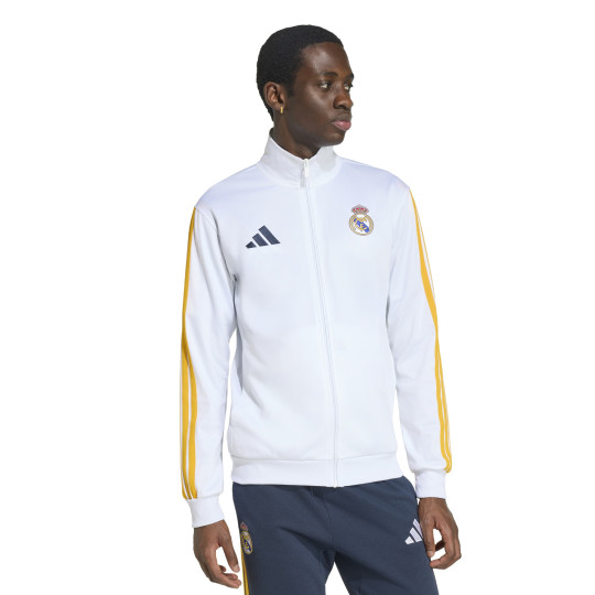 adidas Real Madrid DNA Trainingsjack 2026-2027 Wit Oranje Zwart