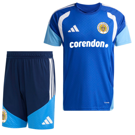 Kit d'entraînement adidas FFK Curaçao 2026-2028 Sponsors Blue