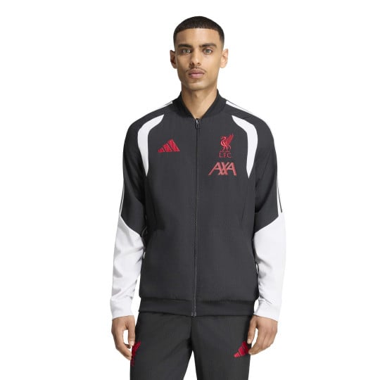 Veste d'entraînement adidas Liverpool Presentation 2026-2027 noir gris blanc rouge