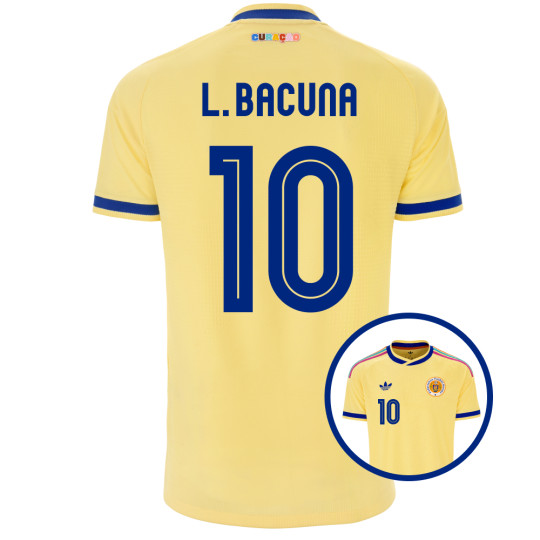 adidas FFK Curaçao L. Bacuna 10 Authentic Away Shirt 2026-2028