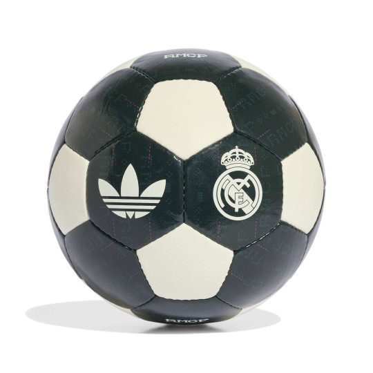 adidas Real Madrid Originals Club Voetbal Maat 5 Donkergroen Wit