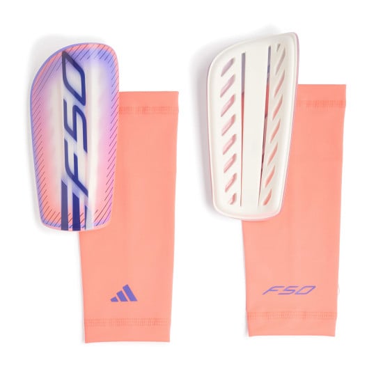 adidas F50 League Scheenbeschermers Wit Paars Roze