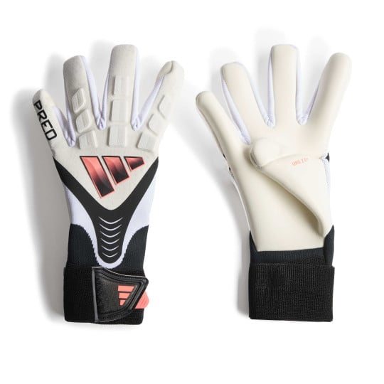 adidas Predator Pro Strap Keepershandschoenen Wit Zwart Roze