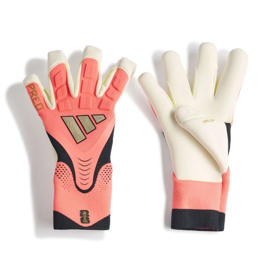 adidas Predator Pro Hybrid Goalkeeper Gloves Hot Pink Silver Grey Black Gold