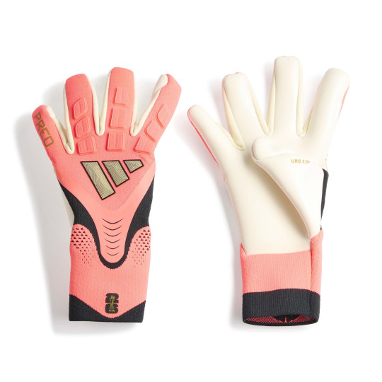 adidas Predator Pro Goalkeeper Gloves Hot Pink Silver Grey Black Gold