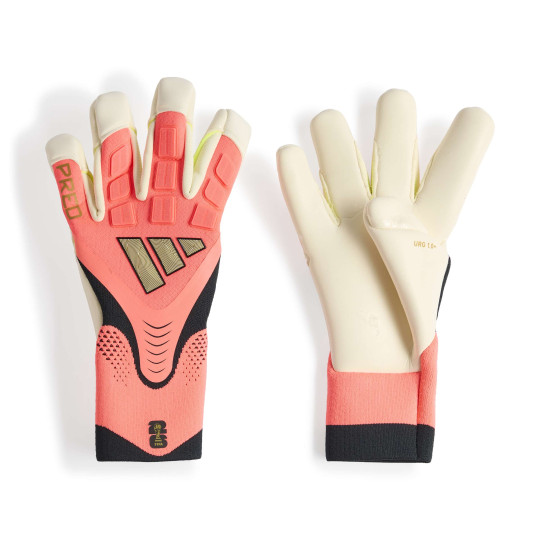 adidas Predator Pro HYP Goalkeeper Gloves Hot Pink Silver Grey Black Gold