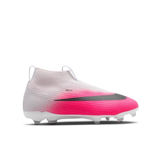 Nike Mercurial Superfly 11 Academy Gras / Kunstgras Voetbalschoenen (MG) Kids Felroze Wit Zwart