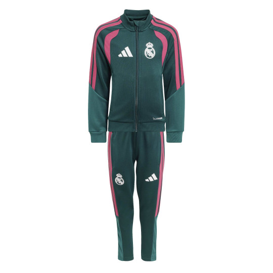 adidas Real Madrid Trainingspak 2026-2027 Peuters/Kleuters Donkergroen Roze Wit