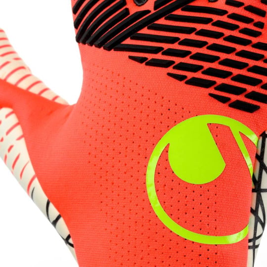 Uhlsport FM Ultragrip RC Goalkeeper Gloves Bright Red Black Bright Yellow